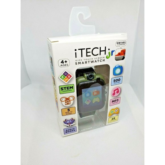 iTech Jr Kids Army Fatigue Camera Touch Screen Audio Books Games Smartwatch - Picture 12 of 12